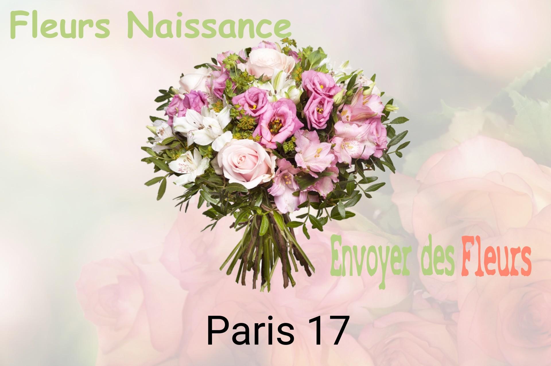 Bouquet de fleurs de naissance livré à Paris-17